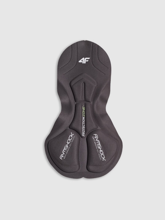 Męskie legginsy rowerowe z szelkami 4F 4FWSS25TFSTM040 - czarne