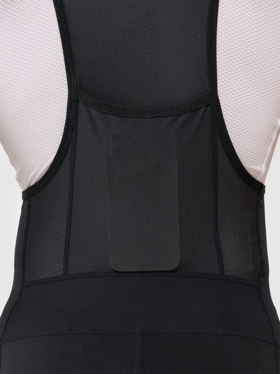 Męskie legginsy rowerowe z szelkami 4F 4FWSS25TFSTM040 - czarne