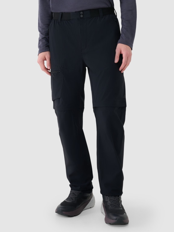 Męskie spodnie trekkingowe 4F 4FWSS25TFTRM0792 - czarne