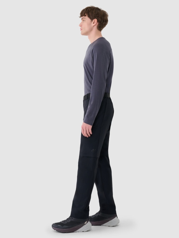 Męskie spodnie trekkingowe 4F 4FWSS25TFTRM0792 - czarne