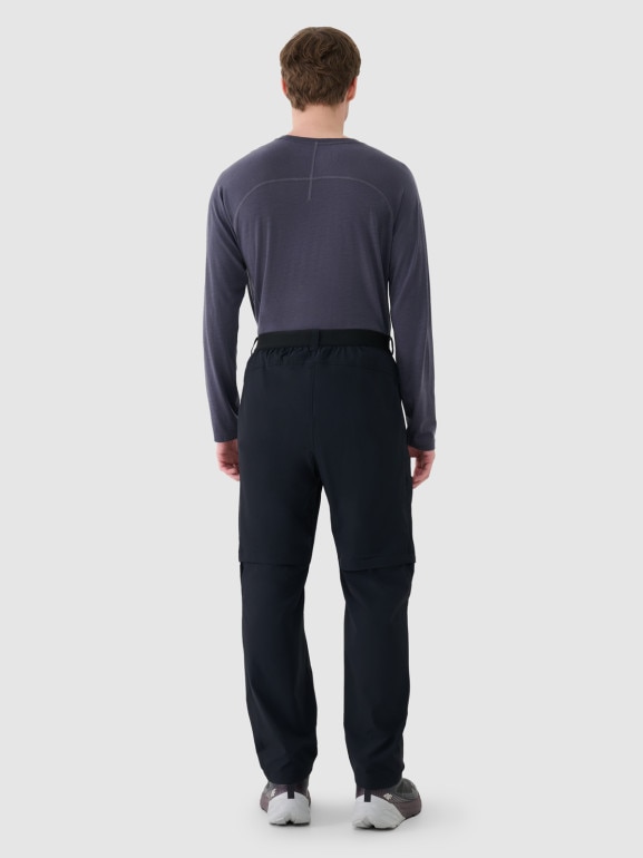 Męskie spodnie trekkingowe 4F 4FWSS25TFTRM0792 - czarne