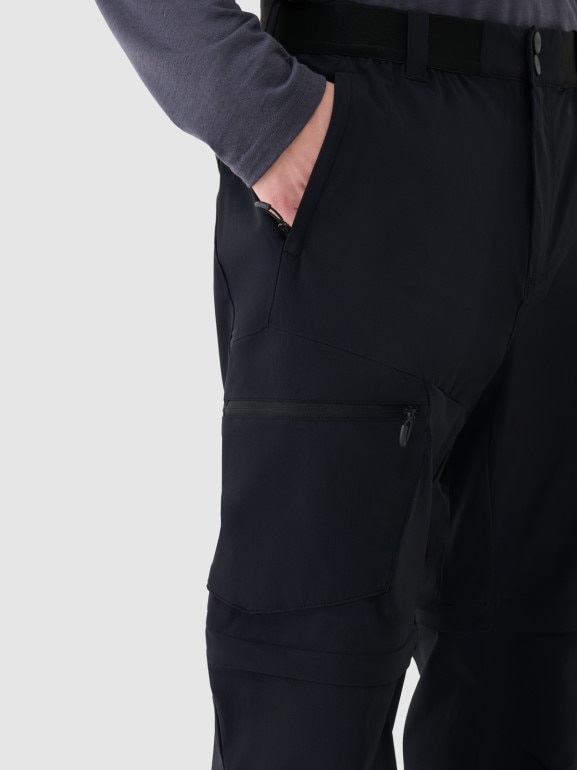 Męskie spodnie trekkingowe 4F 4FWSS25TFTRM0792 - czarne
