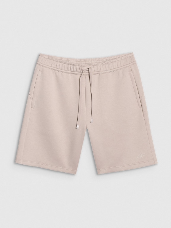 Męskie spodenki dresowe 4F 4FWSS25TSHOM534 - beżowe