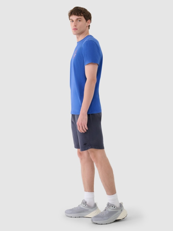 Męskie spodenki dresowe 4F 4FWSS25TSHOM606 - granatowe