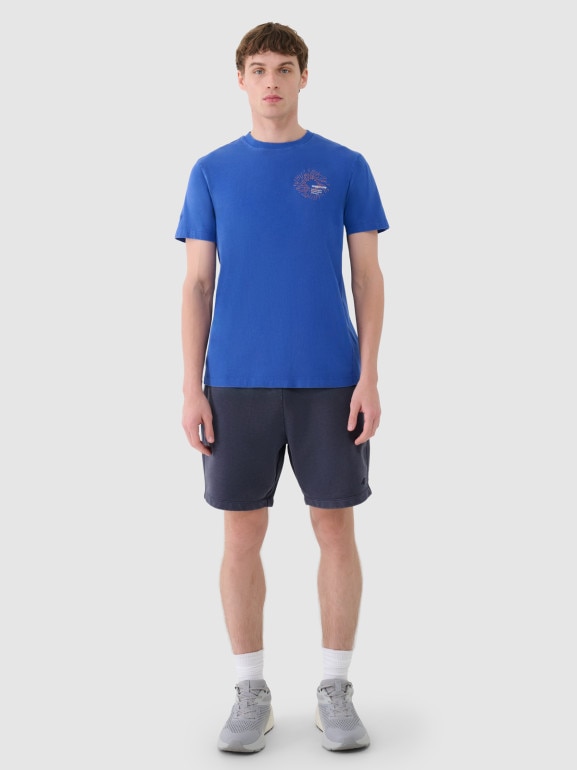 Męskie spodenki dresowe 4F 4FWSS25TSHOM606 - granatowe