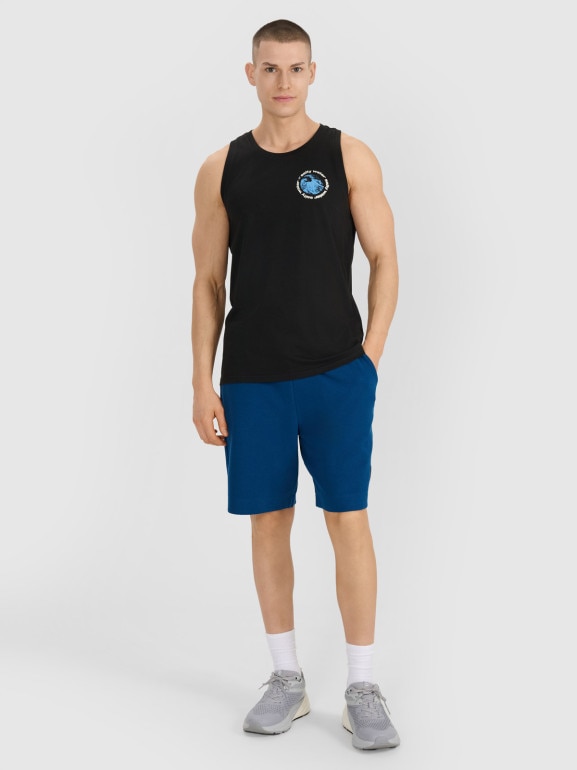 Męski top oversize 4F 4FWSS25TSLEM122 - czarny