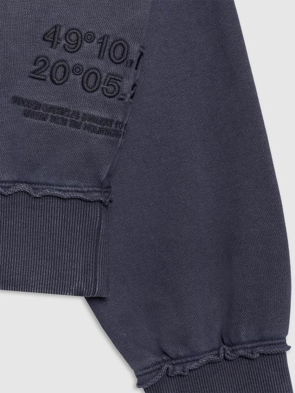 Damska bluza nierozpinana bez kaptura 4F 4FWSS25TSWSF1742 - granatowa