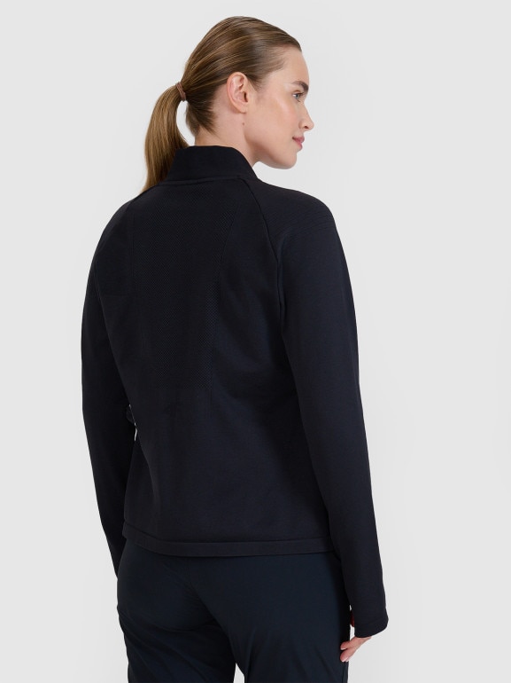 Damska kurtka trekkingowa 4F 4FWSS25TTJAF0875 - czarna