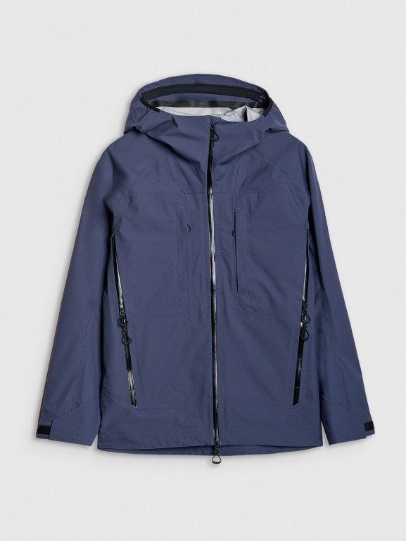 Damska kurtka trekkingowa 4F 4FWSS25TTJAF700 - granatowa