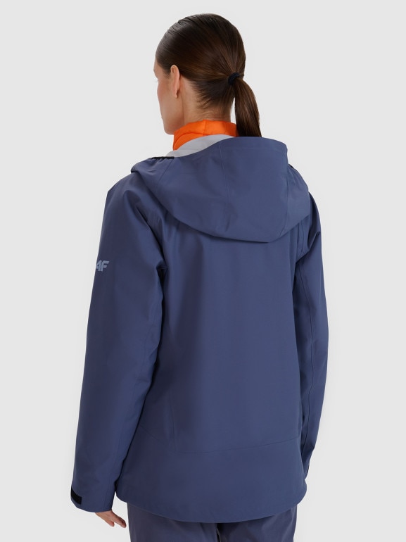 Damska kurtka trekkingowa 4F 4FWSS25TTJAF700 - granatowa