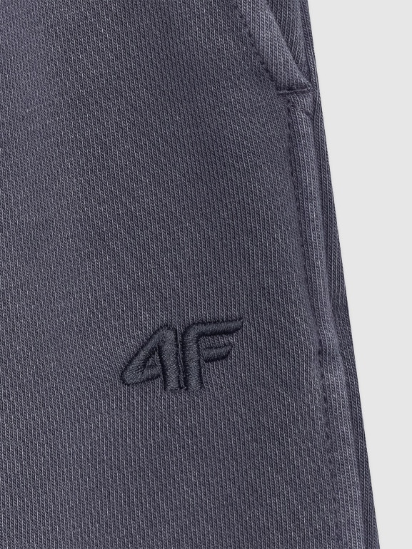 Damskie spodnie dresowe joggery 4F 4FWSS25TTROF1123 - granatowe