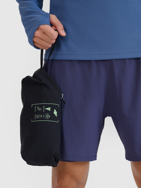 Męski bezrękawnik do biegania 4F 4FWSS25TVJAM248 - czarny