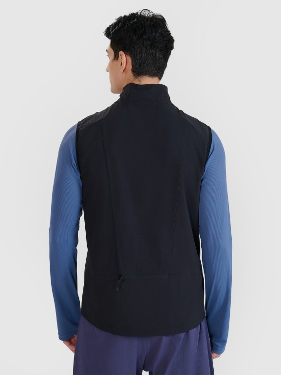 Męski bezrękawnik do biegania 4F 4FWSS25TVJAM248 - czarny