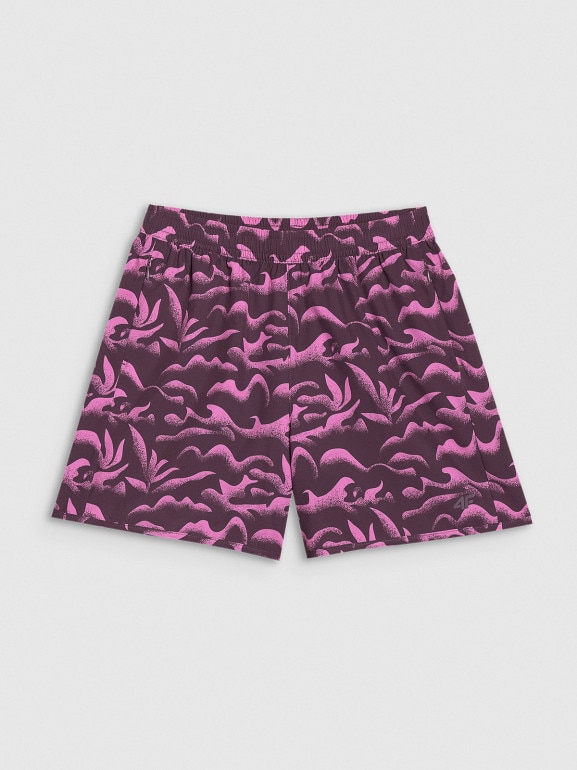 Damskie spodenki plażowe 4F 4FWSS25UBDSF136 - multikolor