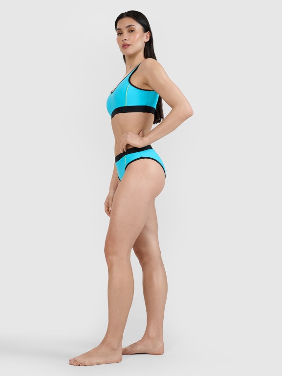 Damski kostium kąpielowy (dół) 4F 4FWSS25UBKBF078 - niebieski