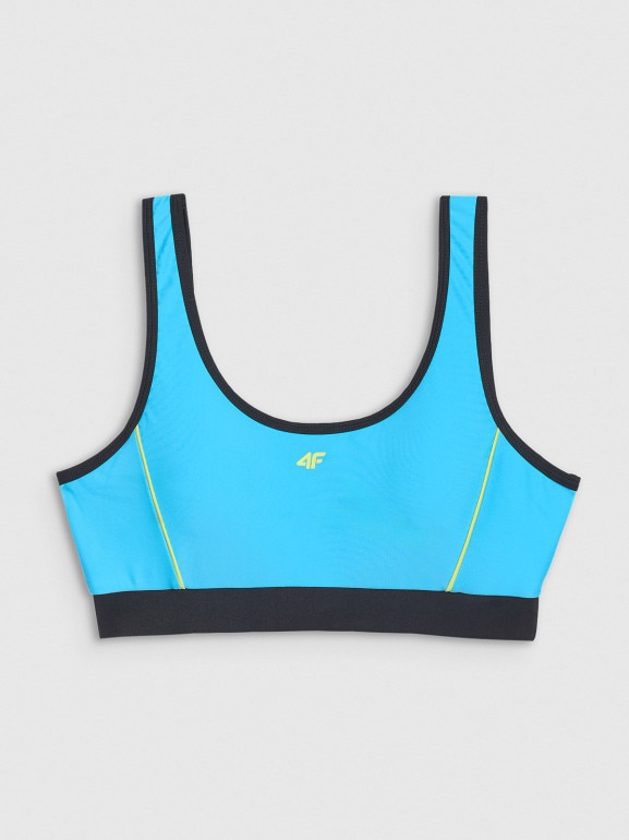 Damski kostium kąpielowy (góra) 4F 4FWSS25UBKTF077 - niebieski