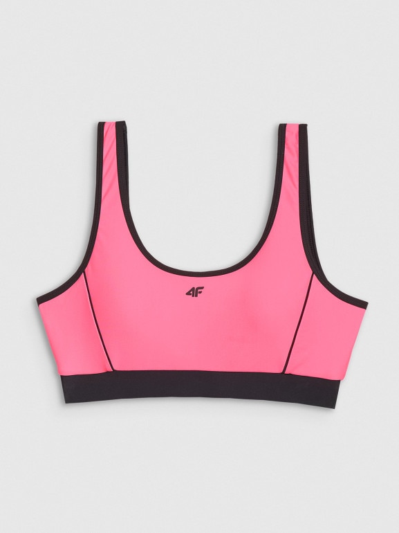 Damski kostium kąpielowy (góra) 4F 4FWSS25UBKTF077 - różowy