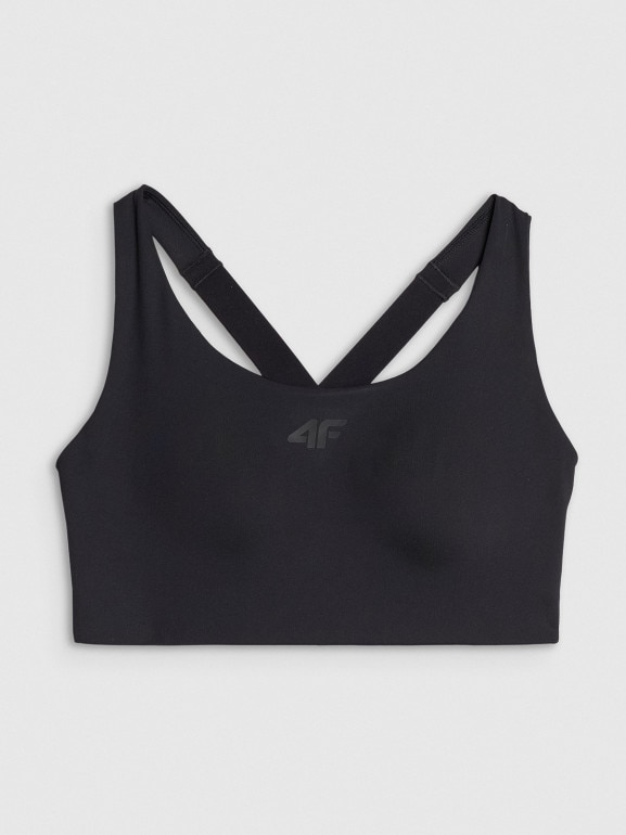 Biustonosz treningowy 4F 4FWSS25USBAF164 - czarny