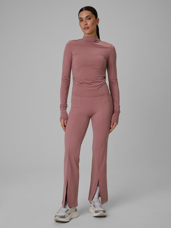 Damski longsleeve treningowy 4F 4FWSS26TFLOF502 - różowy