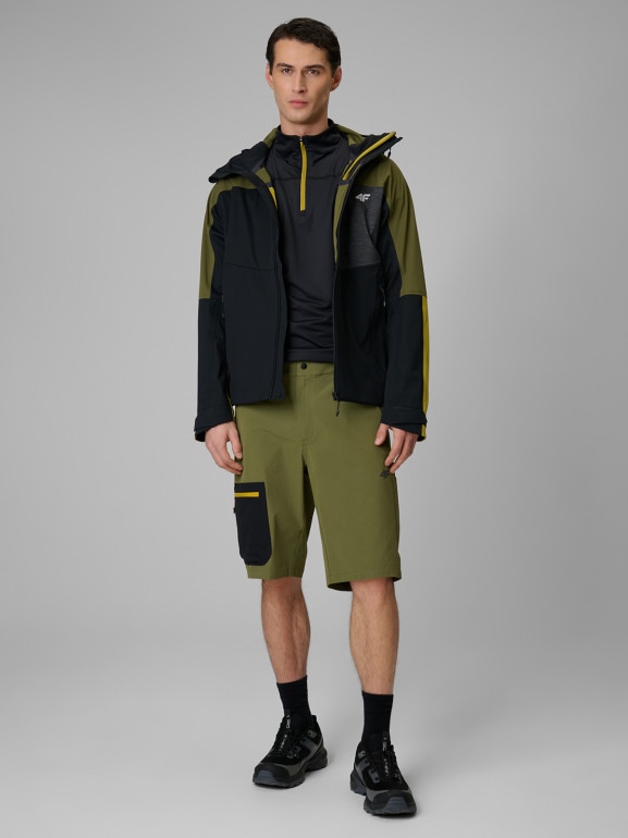 Męskie spodenki trekkingowe 4F 4FWSS26TFSHM1553 - khaki