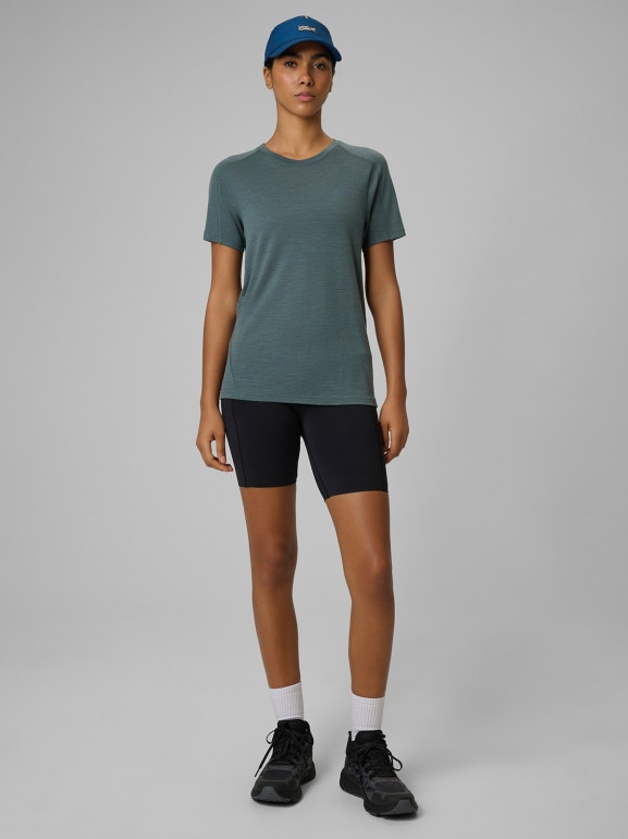 Damska koszulka trekkingowa 4F 4FWSS26TFTSF1799 - khaki