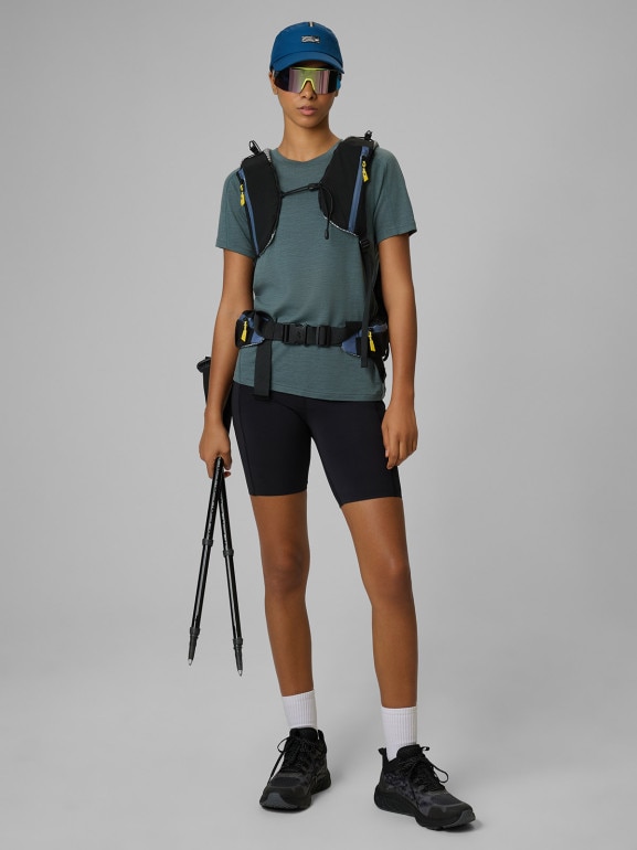 Damska koszulka trekkingowa 4F 4FWSS26TFTSF1799 - khaki