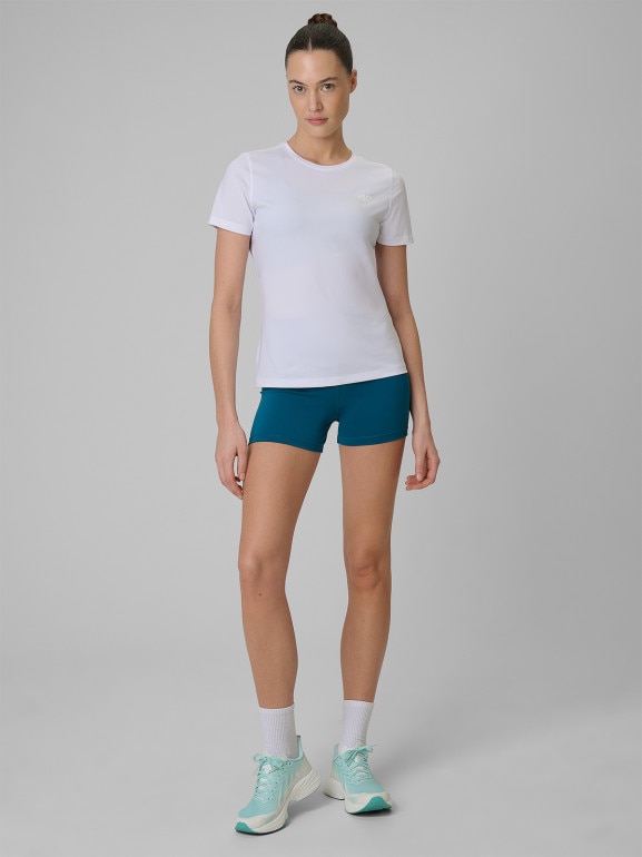 Damska koszulka treningowa 4F 4FWSS26TFTSF1846 - biała