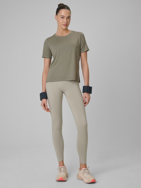 Damska koszulka treningowa 4F 4FWSS26TFTSF1847 - khaki