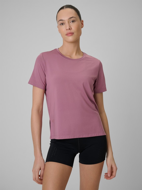 Damska koszulka treningowa 4F 4FWSS26TFTSF1847 - różowa