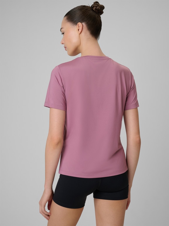 Damska koszulka treningowa 4F 4FWSS26TFTSF1847 - różowa