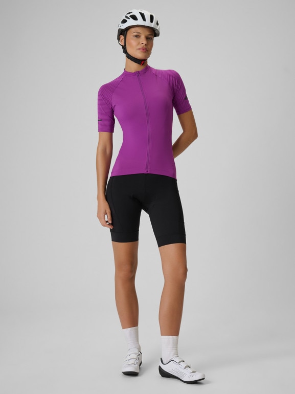 Damska koszulka kolarska 4F 4FWSS26TFTSF1909 - fioletowa