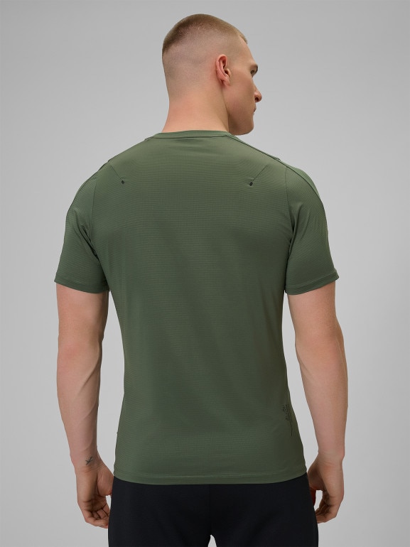 Męska koszulka treningowa 4F 4FWSS26TFTSM1775 - khaki