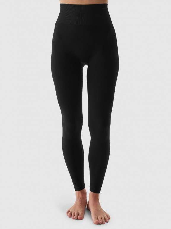 Damska bielizna termoaktywna bezszwowa (dół) 4F 4FWAW24USEAF153 - czarna