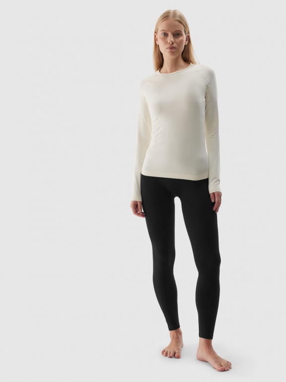 Damska bielizna termoaktywna bezszwowa (dół) 4F 4FWAW24USEAF153 - czarna