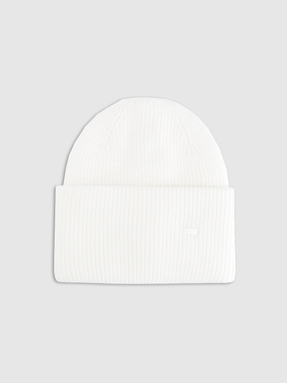 Czapka beanie uniseks 4F 4FRAW25ACAPU0721 - biała