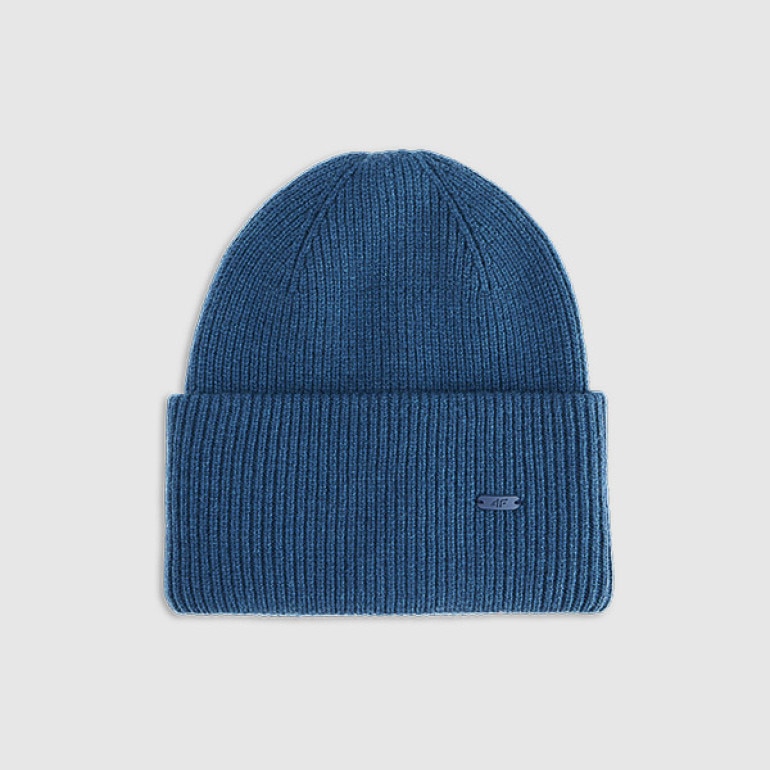 Czapka beanie uniseks 4F 4FRAW25ACAPU0721 - granatowa