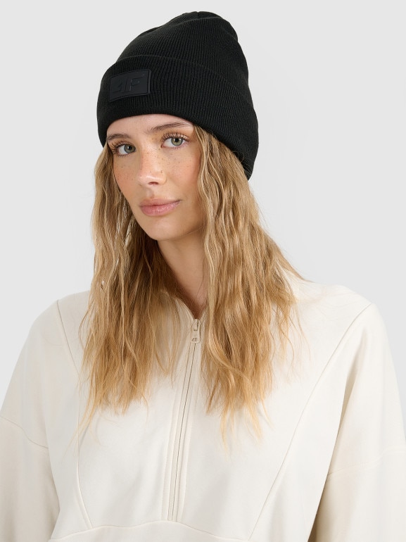 Czapka beanie uniseks 4F 4FRAW25ACAPU0809 - czarna