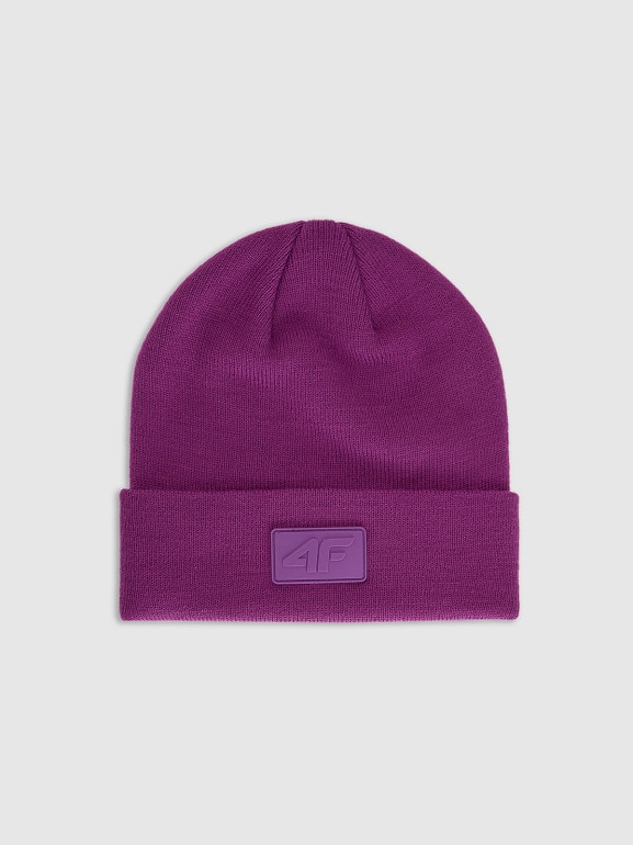 Czapka beanie uniseks 4F 4FRAW25ACAPU0809 - różowa