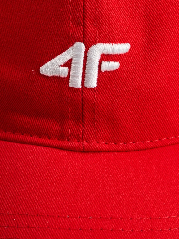 Czapka z daszkiem uniseks 4F 4FRSS26ACABU589 - czerwona