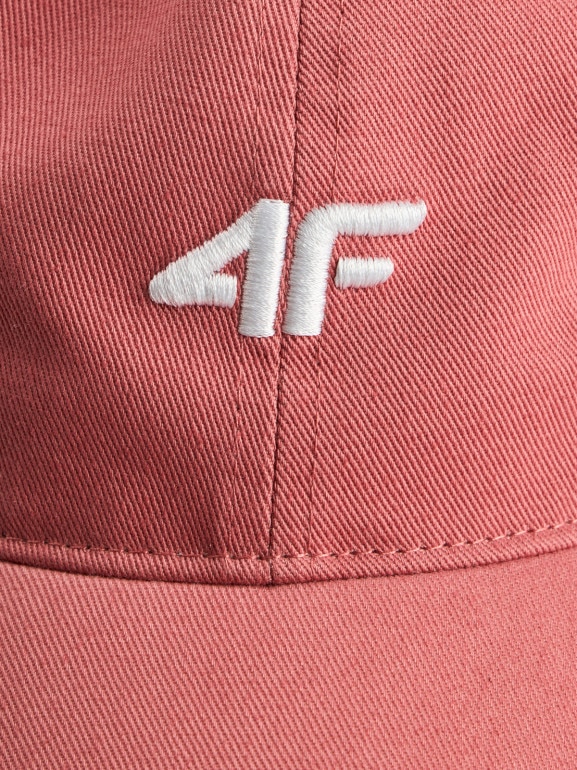 Czapka z daszkiem uniseks 4F 4FRSS26ACABU589 - różowa