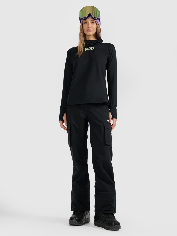 Damska bielizna termiczna (góra) 4F 4FWAW25UBRUF086 - czarna