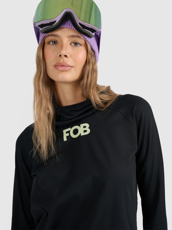 Damska bielizna termiczna (góra) 4F 4FWAW25UBRUF086 - czarna