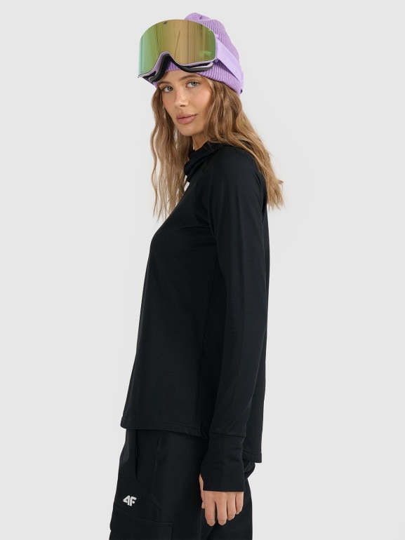 Damska bielizna termiczna (góra) 4F 4FWAW25UBRUF086 - czarna