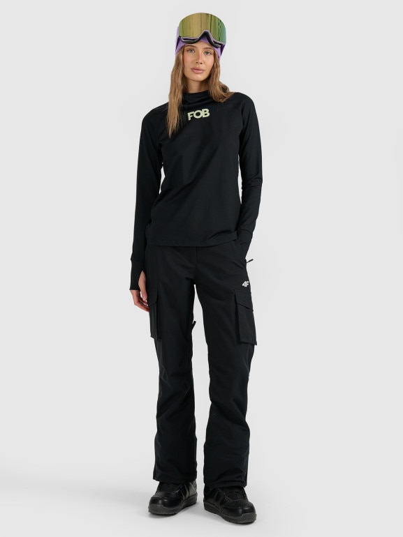 Damska bielizna termiczna (góra) 4F 4FWAW25UBRUF086 - czarna