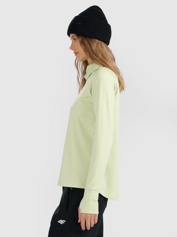 Damska bielizna termiczna (góra) 4F 4FWAW25UBRUF086 - turkusowa