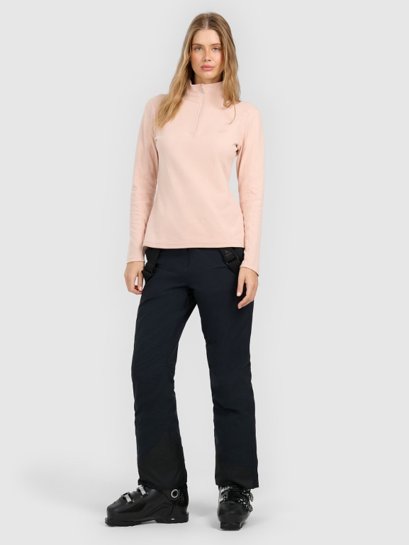 Damska bielizna termiczna polarowa (góra) 4F 4FRAW25UFLEF080 - beżowa