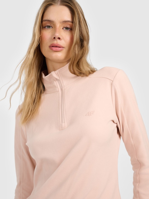 Damska bielizna termiczna polarowa (góra) 4F 4FRAW25UFLEF080 - beżowa