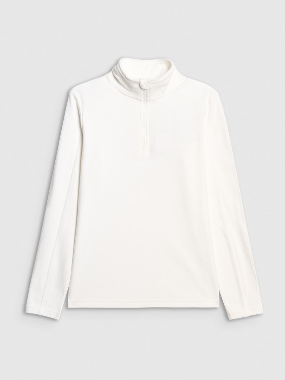 Damska bielizna termiczna polarowa (góra) 4F 4FRAW25UFLEF080 - biała