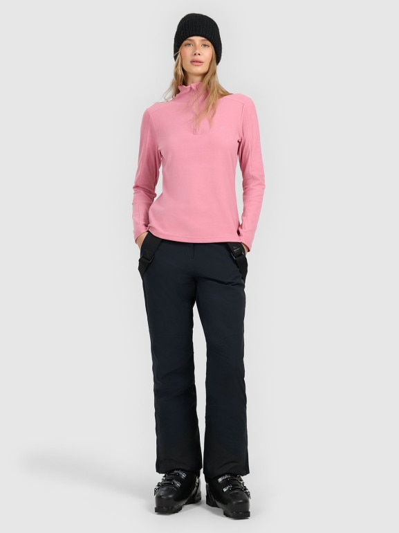 Damska bielizna termiczna polarowa (góra) 4F 4FRAW25UFLEF080 - różowa