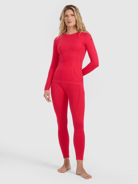 Damska bielizna termoaktywna (dół) 4F 4FWAW25USEAF204 - różowa